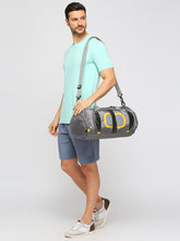 Load image into Gallery viewer, CRAYTON Unisex Grey Sports or Gym Duffel Bag