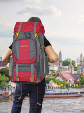 Load image into Gallery viewer, Crayton 55Ltr Haversack Rucksack Trekking Travel Backpack Bag for Camping in Red