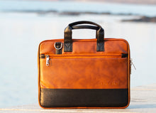 Load image into Gallery viewer, Crayton PU Leather 15.6 inch Laptop Shoulder Messenger Sling Office Bag for Men & Women