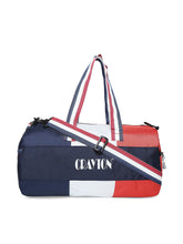 Load image into Gallery viewer, Crayton Duffel Gym Bag in Blue, Red and White