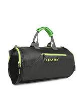 Load image into Gallery viewer, Crayton Duffel Gym Bag in Grey and Green