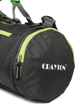 Load image into Gallery viewer, Crayton Duffel Gym Bag in Grey and Green