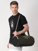 Load image into Gallery viewer, Crayton Duffel Gym Bag in Grey and Green
