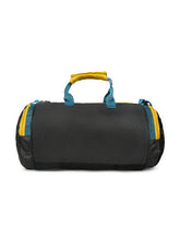 Load image into Gallery viewer, Crayton Duffel Gym Bag in Grey and Yellow