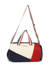 Load image into Gallery viewer, Crayton Duffel Gym Bag in Blue, Red and White with Shoe Compartment