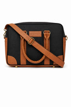 Load image into Gallery viewer, CRAYTON Men Messenger Bag in Black and Tan
