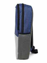 Load image into Gallery viewer, CRAYTON Unisex Grey and Blue Laptop Bag
