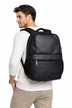 Load image into Gallery viewer, CRAYTON Unisex Black Backpack Laptop Bag
