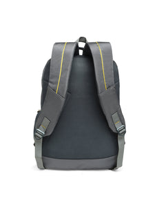 CRAYTON Unisex Grey Laptop Backpack with Compression Straps