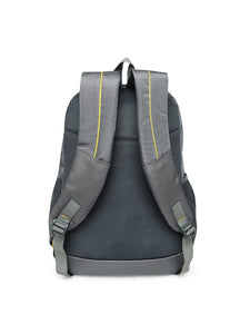 CRAYTON Unisex Grey Laptop Backpack with Compression Straps