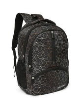 Load image into Gallery viewer, CRAYTON Black and Golden Geometric Design Backpack
