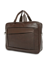 Load image into Gallery viewer, Crayton Office Laptop Vegan Leather Executive Bag in Brown Colour
