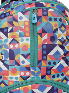 CRAYTON Multicolour Geometric Design Backpack