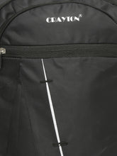 Load image into Gallery viewer, CRAYTON Black Backpack with Padded Laptop Compartment
