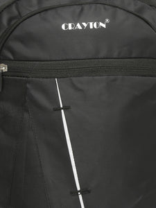 CRAYTON Black Backpack with Padded Laptop Compartment