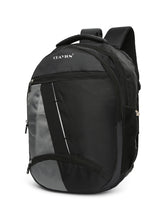 Load image into Gallery viewer, CRAYTON Black and Grey Backpack with Padded Laptop Compartment
