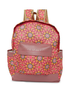 CRAYTON Madhubani Design Backpack with Pouch