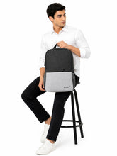 Load image into Gallery viewer, CRAYTON Unisex Grey and Black Laptop Bag
