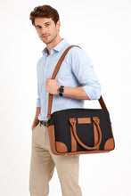 Load image into Gallery viewer, CRAYTON Men Messenger Bag in Black and Tan
