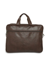 Load image into Gallery viewer, Crayton Office Laptop Vegan Leather Executive Bag in Brown Colour
