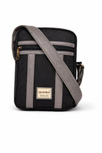 Load image into Gallery viewer, Crayton Grey and Black Sling Bag
