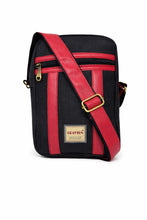 Load image into Gallery viewer, Crayton Red and Black Sling Bag
