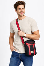Load image into Gallery viewer, Crayton Red and Black Sling Bag
