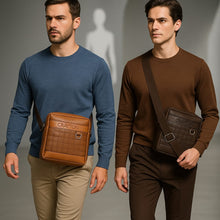 Load image into Gallery viewer, CRAYTON Unisex Tan Sling or Side Bag
