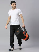 Load image into Gallery viewer, Crayton Gym/ Duffle Orange Black Bag with Shoe Compartment
