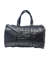 Load image into Gallery viewer, Crayton PU Leather Black Duffel Bag for Men and Women
