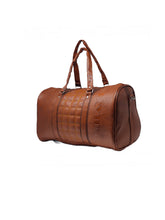 Load image into Gallery viewer, Crayton PU Leather Tan Duffel Bag for Men and Women
