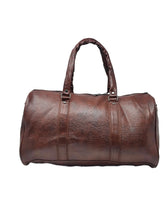 Load image into Gallery viewer, Crayton PU Leather Brown Duffel Bag for Men and Women
