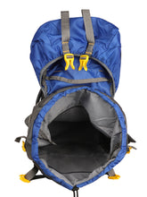Load image into Gallery viewer, Crayton 55Ltr Haversack Rucksack Trekking Travel Backpack Bag for Camping in Blue
