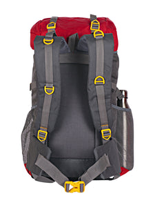 Crayton 55Ltr Haversack Rucksack Trekking Travel Backpack Bag for Camping in Red