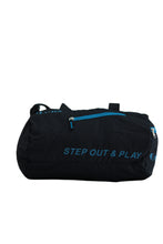 Load image into Gallery viewer, Crayton Foldable Gym/ Duffle Bag in Black and Blue
