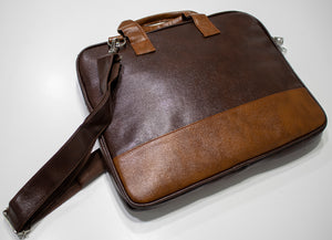 Crayton Vegan Leather 15.6 inch Laptop Shoulder Messenger Sling Office Bag for Men & Women