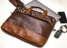 Load image into Gallery viewer, Crayton Vegan Leather 15.6 inch Laptop Shoulder Messenger Sling Office Bag for Men &amp; Women
