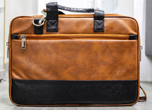 Load image into Gallery viewer, Crayton PU Leather 15.6 inch Laptop Shoulder Messenger Sling Office Bag for Men &amp; Women
