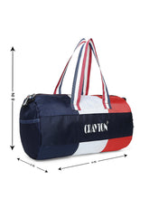 Load image into Gallery viewer, Crayton Duffel Gym Bag in Blue, Red and White
