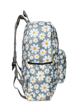 Load image into Gallery viewer, Crayton Backpack in Grey Floral Print with Pouch
