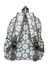 Load image into Gallery viewer, Crayton Backpack in Grey Floral Print with Pouch

