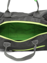 Load image into Gallery viewer, Crayton Duffel Gym Bag in Grey and Green
