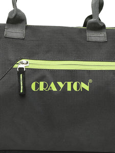 Crayton Duffel Gym Bag in Grey and Green