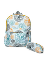 Load image into Gallery viewer, Crayton Backpack in White Floral Print with Pouch
