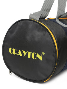 Crayton Duffel Gym Bag in Yellow and Grey with Shoe Compartment