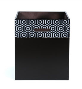 Crayton Black and White Laundry Box/ Organiser